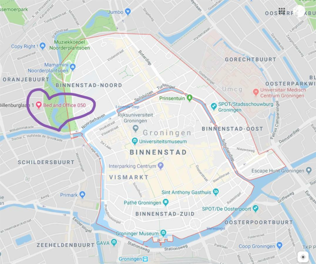 Apartament Bed & Office 050 Groningen Zewnętrze zdjęcie